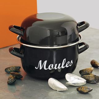 enamel mussels pot by whisk hampers