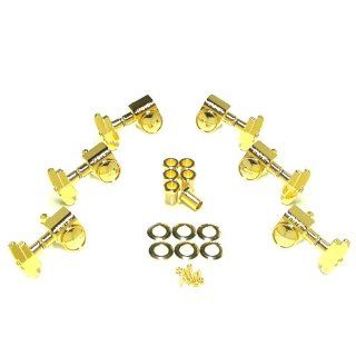 Grover Super Rotomatic Guitar Tuning Machines   141 Ratio   3 per side   Gold Musical Instruments