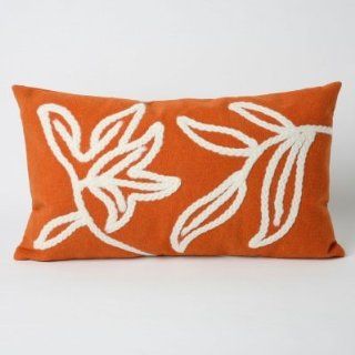 Windsor Rectangle Indoor/Outdoor Pillow Color Orange  Throw Pillows  Patio, Lawn & Garden