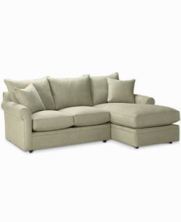 Doss Fabric Microfiber Sectional Sofa, 2 Piece (Loveseat & Chaise) 101W x 66D x 37H   Furniture