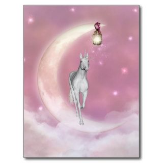 Cute Adorable Mystical Unicorn Post Card