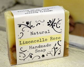 limoncello rose all natural soap by working with nature soaps and skincare