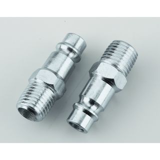 Milton V-Style Hi-Flo Steel Plug — 1/4in. MNPT, Model# S760-1  Air Couplers   Plugs