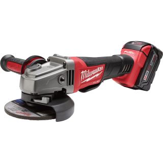 Milwaukee M18 FUEL 4 1/2in./5in. Grinder Kit — One M18 RedLithium XC 4.0 Battery, Paddle Switch, No-Lock, Model# 2780-21  Grinders   Stands