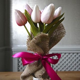 small bouquet of everlasting tulips by london garden trading