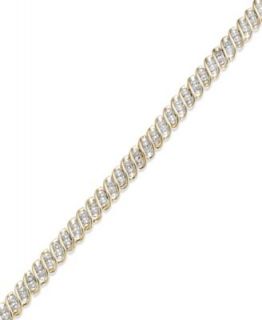 Sterling Silver Bracelet, Black Diamond Tennis Bracelet (3 ct. t.w.)   Bracelets   Jewelry & Watches