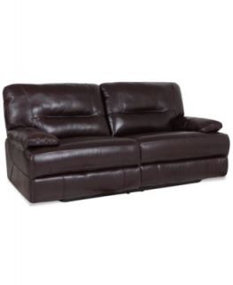 Ricardo Leather Reclining Sofa, Power Recliner 88W x 44D x 38H   Furniture