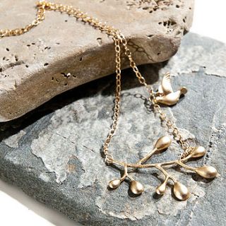 bird and branch necklace by red ruby rouge