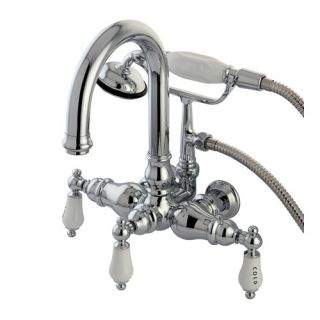 Hot Springs Double Handle Wall Mount Clawfoot Tub Faucet Trim