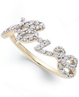 YellOra Diamond Love Ring (1/6 ct. t.w.)   Rings   Jewelry & Watches