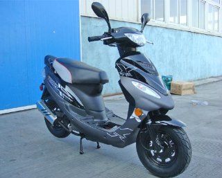 Roketa MC 109 50 BLACK 49cc 37mph Max Moped Scooter w/ Trunk  Gas Powered Sports Scooters  Sports & Outdoors