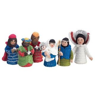 fair trade crochet nativity set by traidcraft