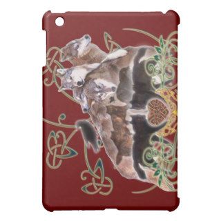 Celtic Wolf Family Tree Cover For The iPad Mini