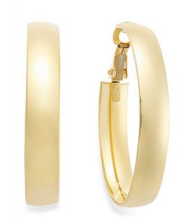 14k Gold Earrings, Omega Back Hoop Earrings   Earrings   Jewelry & Watches