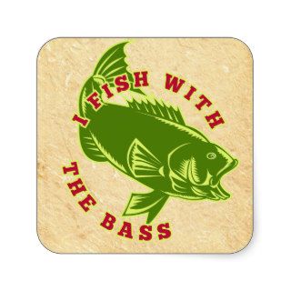 Fish With Bass Sticker