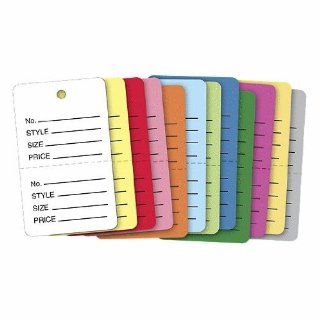 Large Color Coded Garment Tags (2000)  Office Storage Supplies 