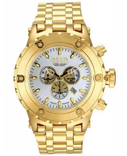 Invicta Mens Swiss Chronograph Reserve Subaqua Gold Tone Stainless Steel Bracelet Watch 52mm 14508   Watches   Jewelry & Watches
