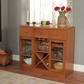 Sedona 6 Bottle Tabletop Bar Cabinet