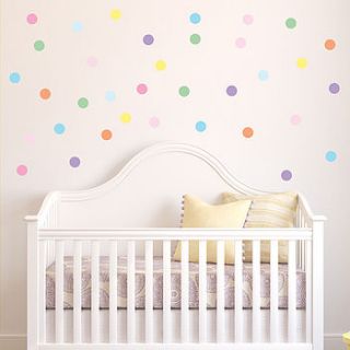 68 confetti spot fabric wall stickers by parkins interiors