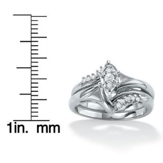 Palm Beach Jewelry 2 Piece Diamond POS Ring Set