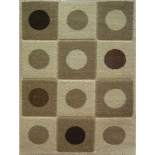 Concord Aspen Ivory Dots & Squares Rug