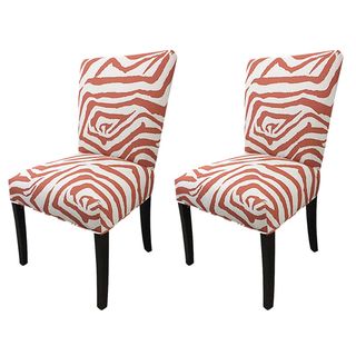 Julia Zebra Fan Back Chairs (Set of 2) Sole Designs Dining Chairs