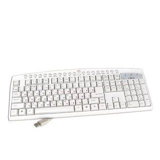 105 Key USB Russian Multimedia Keyboard (Beige) Electronics
