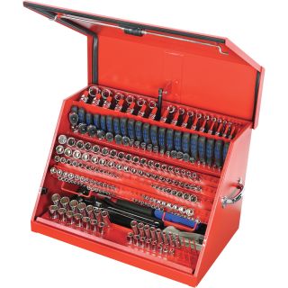 Montezuma Steel Open Top Tool Truck Box — Red, 30in.W x 19in.D x 20 1/8in.H, Model# LA400R  Tool Chests