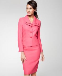 Calvin Klein Two Button Cotton Blend Blazer & Pencil Skirt   Suits & Suit Separates   Women
