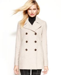 Calvin Klein Wool Cashmere Blend Pea Coat   Coats   Women