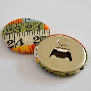 magnetic tape measure bottle opener by grace & favour home