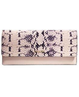 COACH MADISON SOFT WALLET IN TWO TONE PYTHON EMBOSSED LEATHER   COACH   Handbags & Accessories