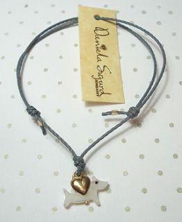 dog and heart friendship bracelet by daniela sigurd jewellery