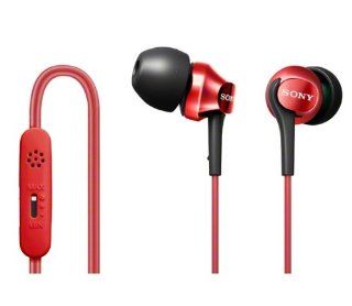 SONY DR EX102VP R Red  In Ear Headphones for Smartphones (Japanese Import) Electronics