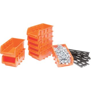 Small Stackable Trays — 8-Pk.  Economy Shelf Bins