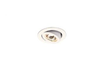 All Fit ADL103 Round Halogen Recessed Cabinet Light, 4 Inch Diameter by 2 1/2 Inch Deep, White   Recessed Light Fixture Trims  