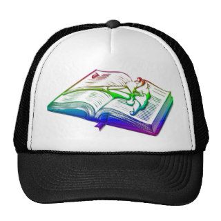 Bible with Easter Lily Trucker Hats