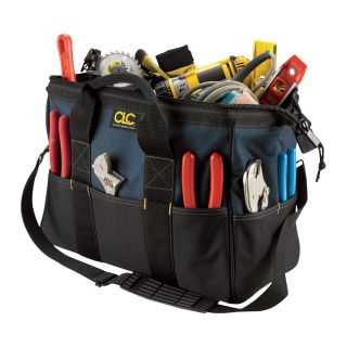 CLC 22 Pocket, 16in. Bigmouth Tote Bag, Model# 1165  Tool Bags   Belts