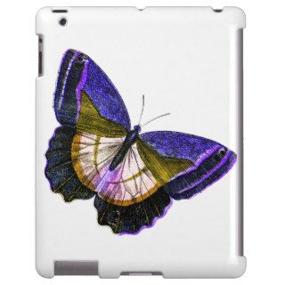 Vintage Purple and Gold Butterfly Illustration