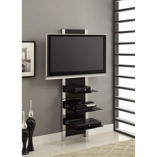 AltraMount TV Stand in Glass/Chrome Altra Furniture Television Mounts