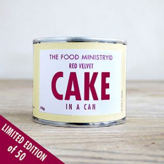 christmas cake in a can by the food ministry ©