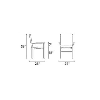 Kingsley Bate St.Tropez Stacking Dining Arm Chair