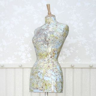 'london' map mannequin by grace & favour home