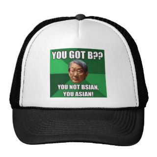 You are asian not bsian meme mesh hats