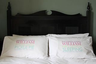 personalised pillowcase by pickle pie gifts