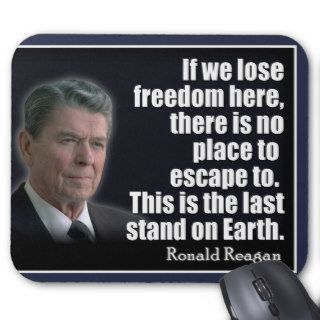 Ronald Reagan Quote on Freedom Mousepad