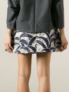 Kenzo Palm Print Denim Skirt   Start