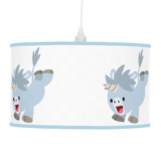 Cute Mischievous Cartoon Baby Unicorn Pendant Lamp