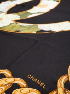 Chanel Vintage Chain Print Scarf