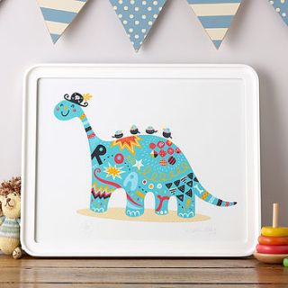 roar dinosaur print by rootytoot